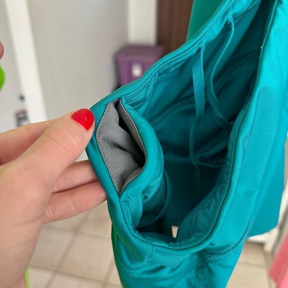 Nike Dri Fit Women’s Teal Blue 3” Athletic Running Shorts - Picture 6 of 8